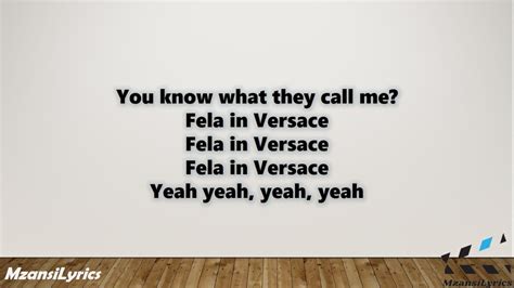 kiddominant fela in versace|AKA ft. Kiddominant ‒ Fela In Versace (Lyrics) .